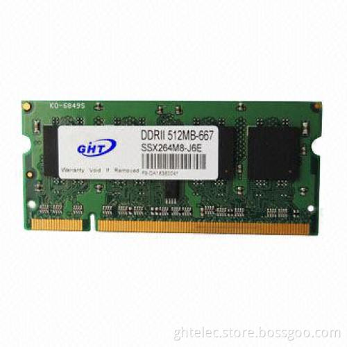 Laptop DDR2 512MB 667MHz RAM, memory work with motherboards in stock